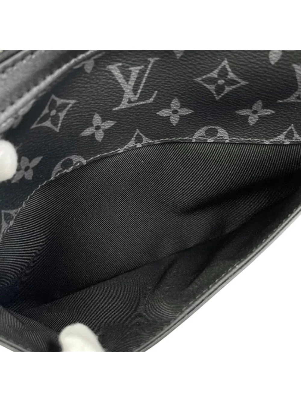 Louis Vuitton Shoulder Bag Trio Messenger Monogram Eclipse Reverse Black Gray